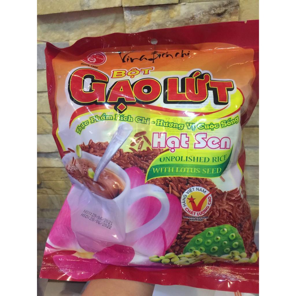 BỘT GẠO LỨT HẠT SEN BÍCH CHI CÓ ĐƯỜNG GÓI 350G