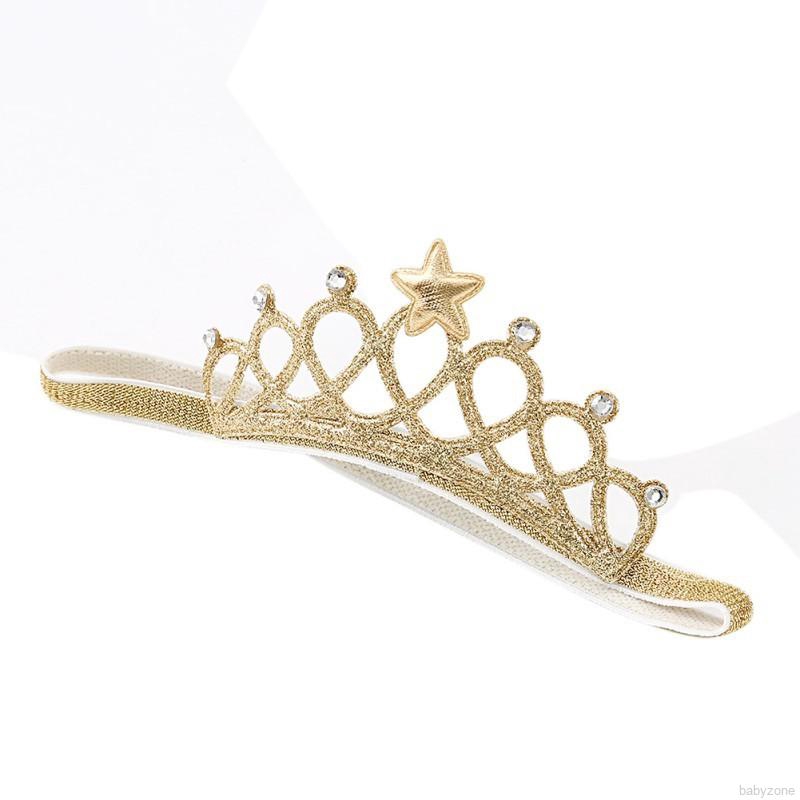 Băng đô hình vương miện dễ thương cho bé gái