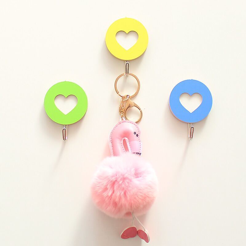 [Hàng Có Sẵn] Móc Treo Đồ Gắn Tường / Cửa Ra Vào Bằng Gỗ Siêu Viscose Hoạt Hình Hello Kitty Đáng Yêu Sáng Tạo Không Cần Khoan Lỗ
