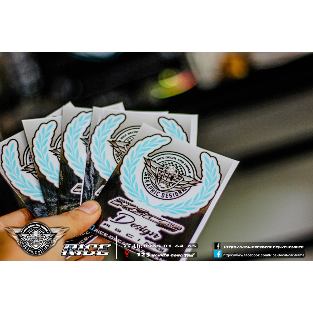 Tem Rice Dán Dè Mẫu Mới Cho Màu Sơn Trắng Bạc