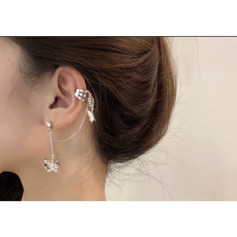 Bông tai dài dạng móc vành tai hot trend thời trang cá tính