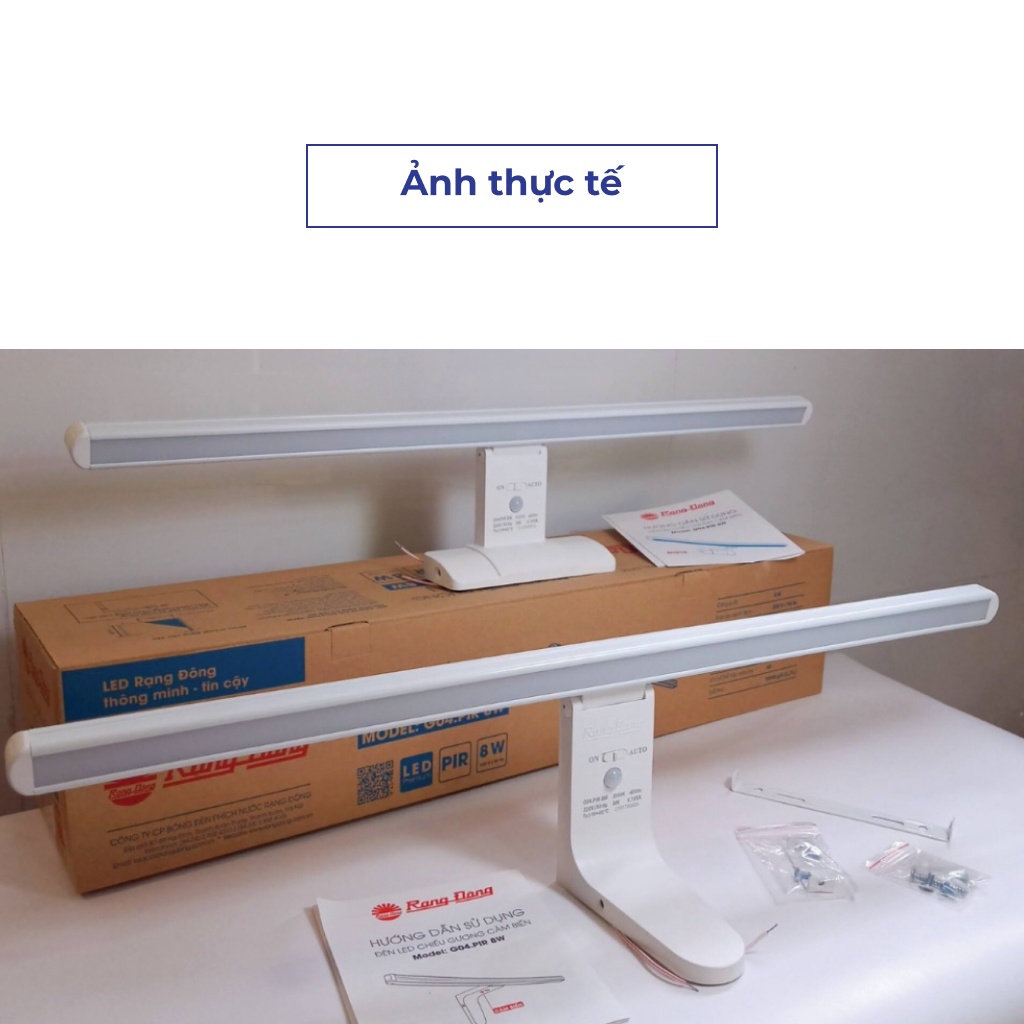 Đèn LED chiếu gương cảm biến Rạng Đông G04.PIR 8W