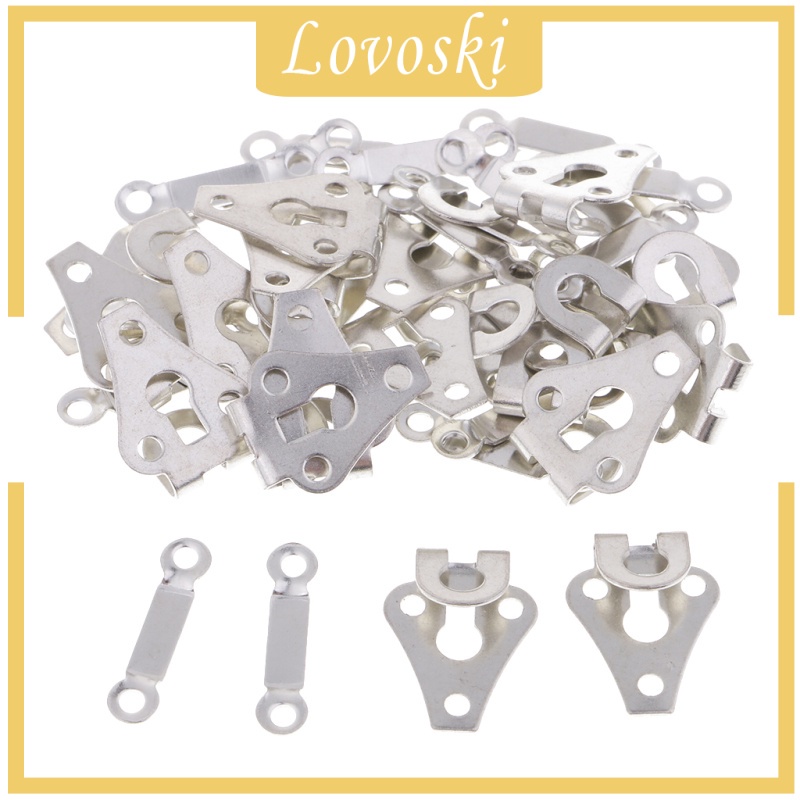 [Lovoski] Set 20 Móc May Vá Bằng Kim Loại Đồng Và Mắt Váy Quần Áo Lót