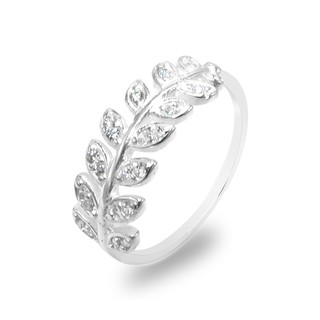 Bạc thật 100% - Nhẫn bạc nữ cành Oliu - Trang sức bạc Panmila