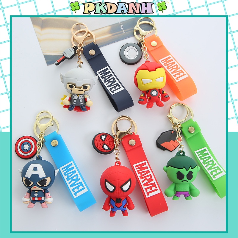 Móc khóa Avenger, móc chìa khoá hình siêu anh hùng marvel nhân vật hoạt hình PKDANH