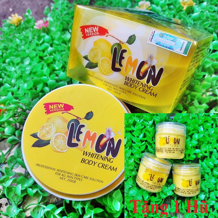 Mới Body Lemon mẫu mới siêu trắng da có hạt tặng kèm hũ lemon x6 – GV354