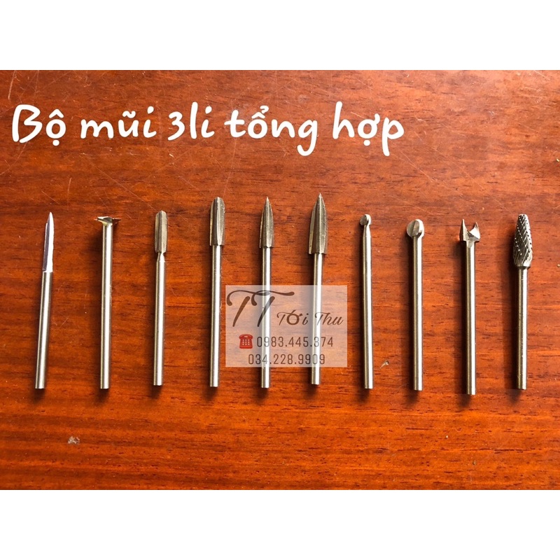 Máy gọt cốt 3li và combo mũi cốt 3