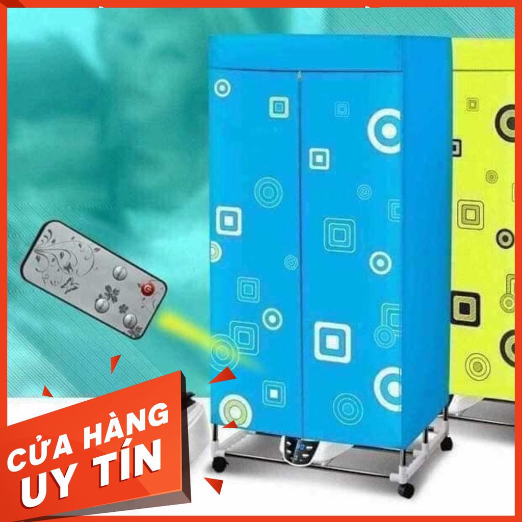 Tủ Sấy quần áo 2 ngăn 3in1 có điều khiển từ xa Hàng Mới Về