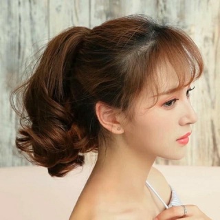 Tóc giả ngoặm xoăn đuôi ngắn ✳️ảnh thật ✳️