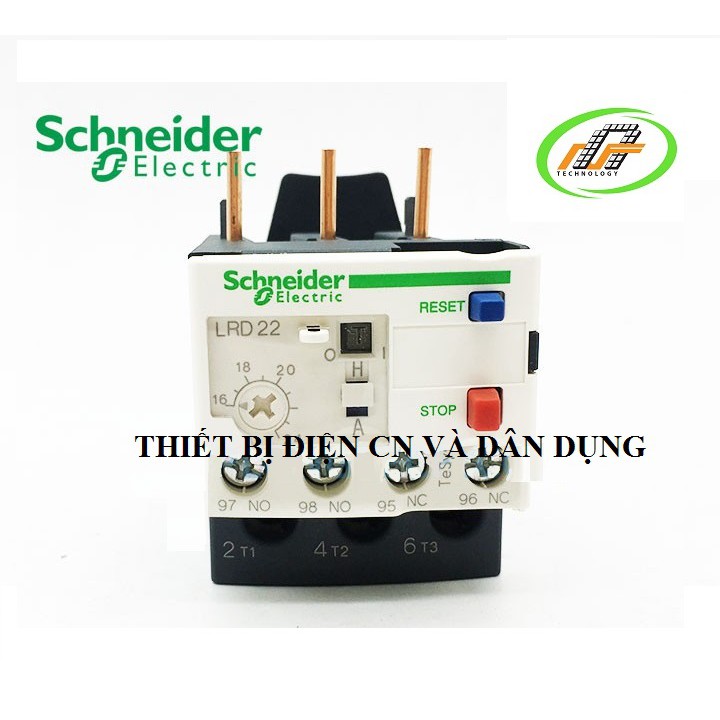 Rơ le nhiệt LRD22 16~24A Schneider - Thiết bị điện CN và dân dụng