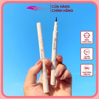 Bút Kẻ Mắt Chống Nước Nhanh Khô Lameila Vỏ Bạc vân đá trắng-không thấm nước NO1003