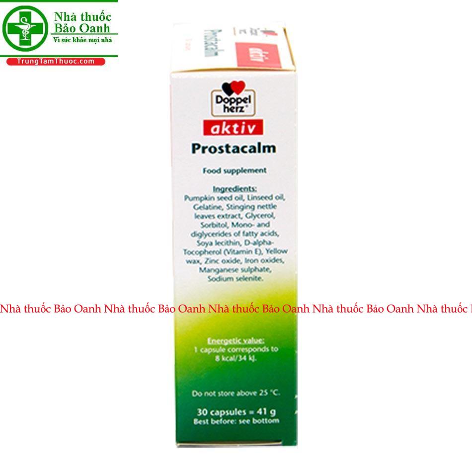 Prostacalm Aktiv Hỗ trợ giảm u xơ tiền liệt tuyến - Chính hãng Doppelherz Aktiv từ Đức, giảm tiểu đêm