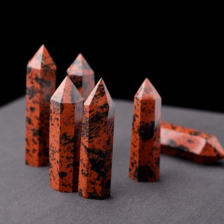 Trụ đá thanh tẩy Red Obsidian