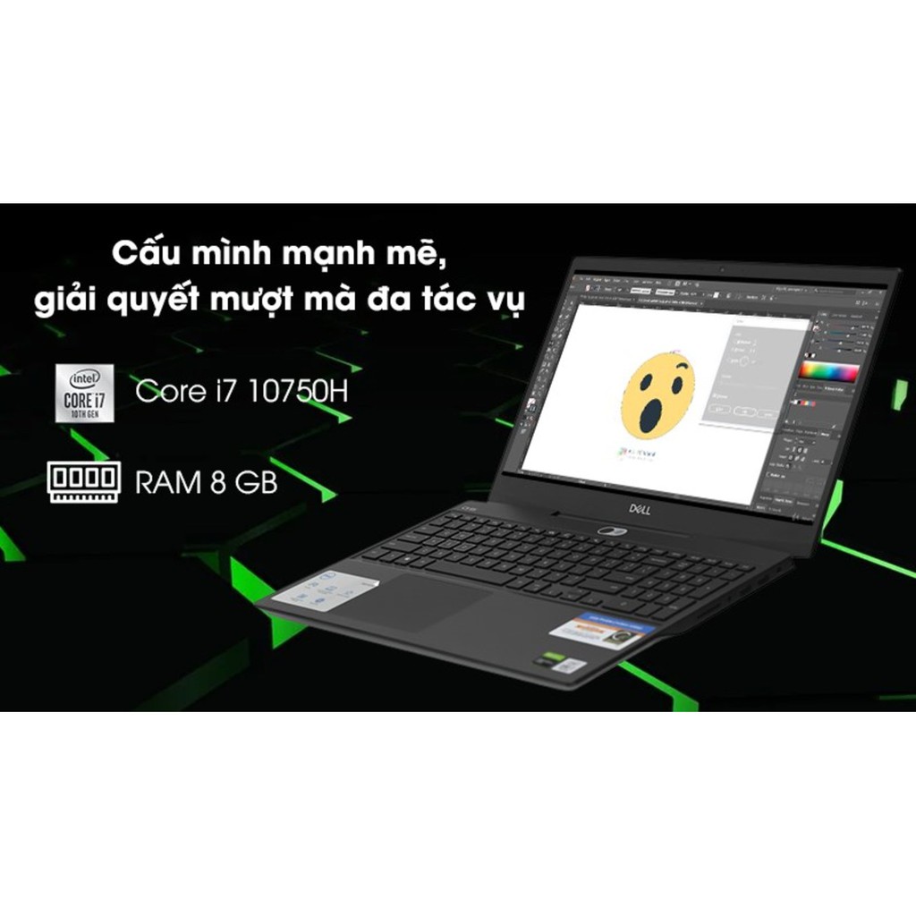 Laptop Dell Gaming G5 5500 70225485 i7-10750H| 8GB| 512GB| 15.6"FHD| 6GB| Win 10 | BigBuy360 - bigbuy360.vn