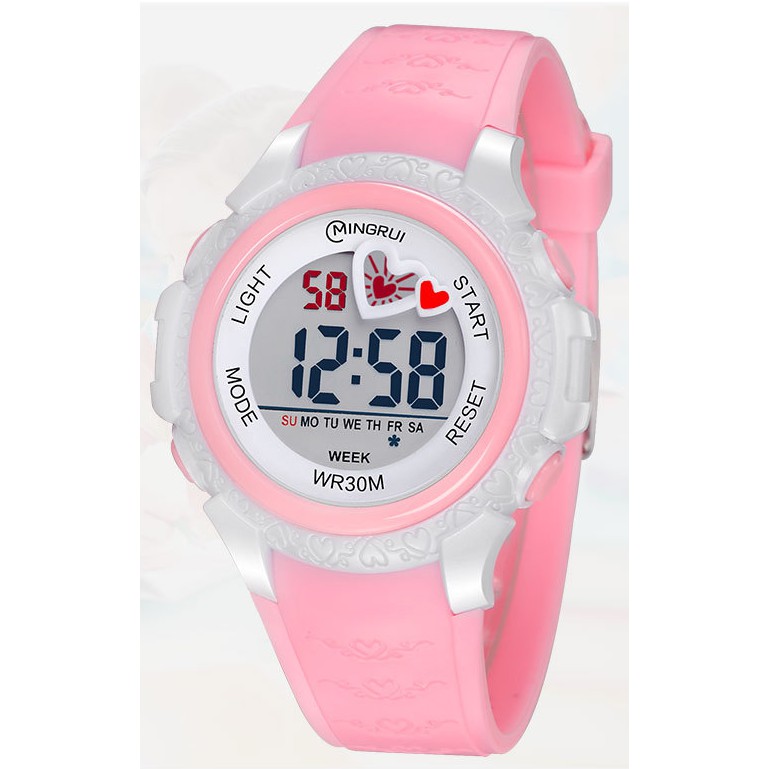Đồng hồ điện tử trẻ em Ming Rui cute đa chức năng phát sáng