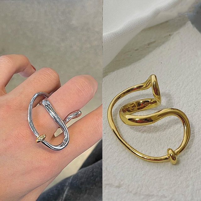 Nhẫn Hình Rắn Phong Cách Tối Giản Thời Trang Hàn Quốc