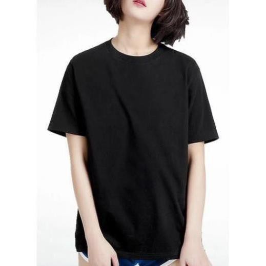 ( HOT ) Áo thun Unisex trơn nam nữ tay lỡ oversize form rộng 2 màu trắng đen