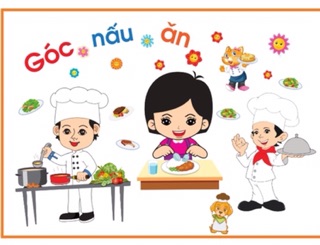 Combo 5 bộ góc dán tường mầm non