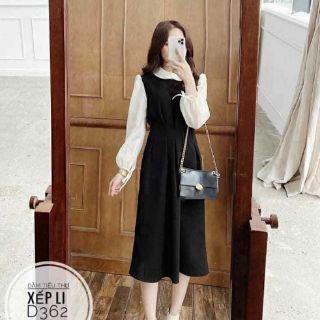 Bigsize  ĐẦM TIỂU THƯ XẾP LI D362