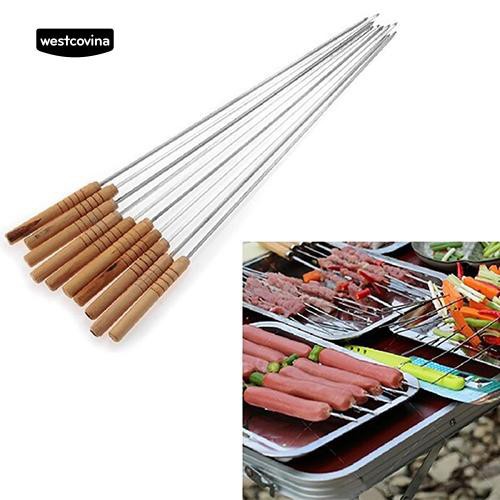 Xiên nướng thịt bằng thép không gỉ cho tiệc BBQ ngoài trời