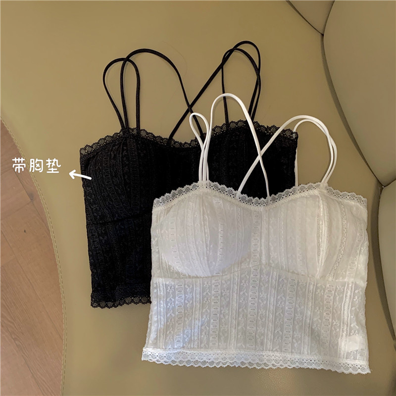 Women's Summer New Style Backless Lace Wrap Chest Beauty Camisole