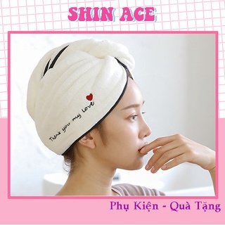Mũ khăn quấn ủ tóc nhanh khô