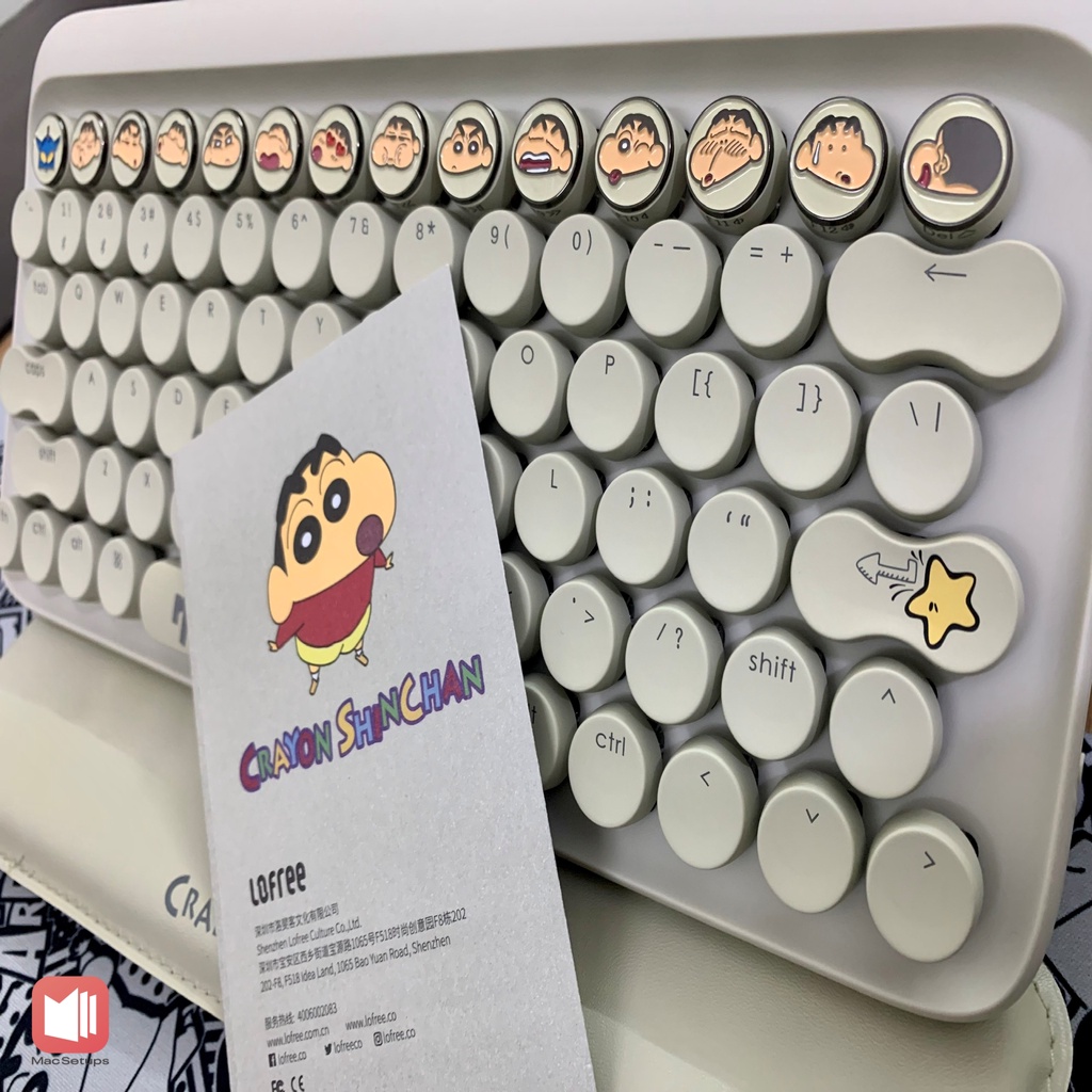 Bàn phím cơ Bluetooth Lofree phiên bản Shin cậu bé bút chì