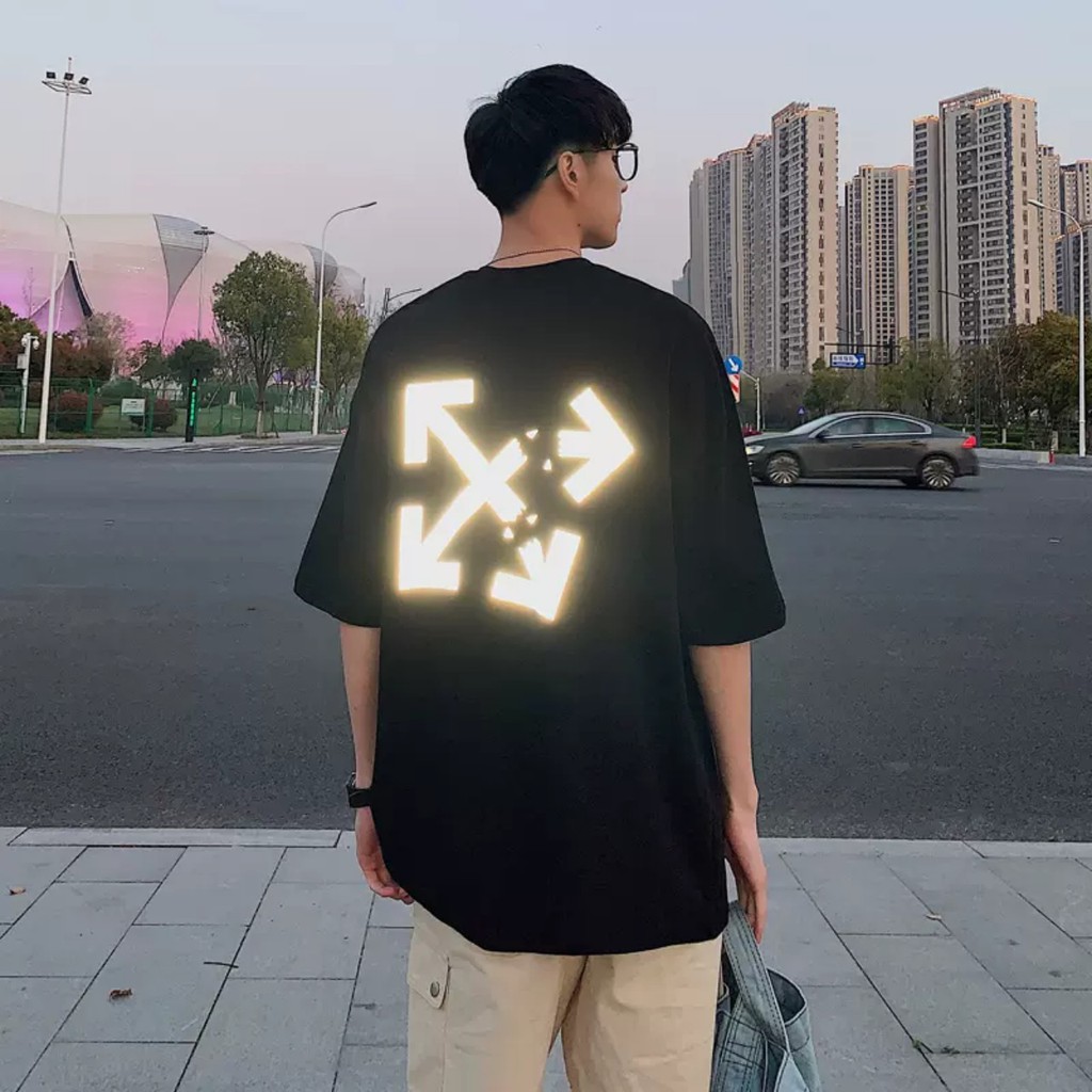Áo thun Stee Phản quang OFF CRACK - Giá sỉ Unisex