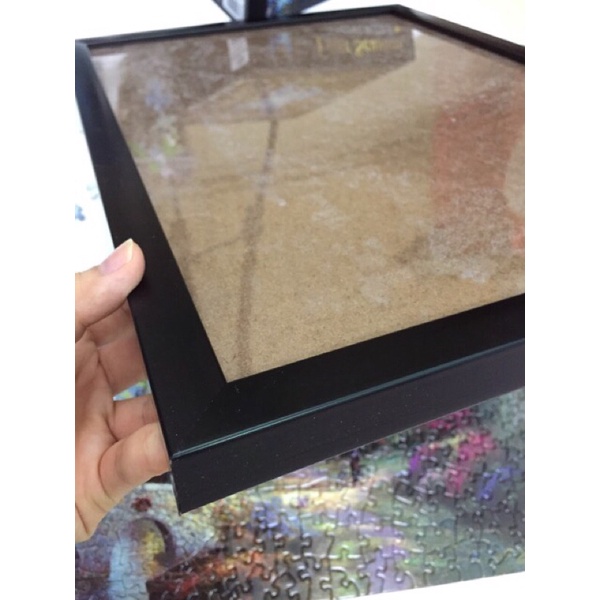 Khung tranh 61x61 cm dành riêng cho tranh ghép hình quà tặng xếp hình Puzzle Mandala 1000 mảnh chính hãng Toy Town