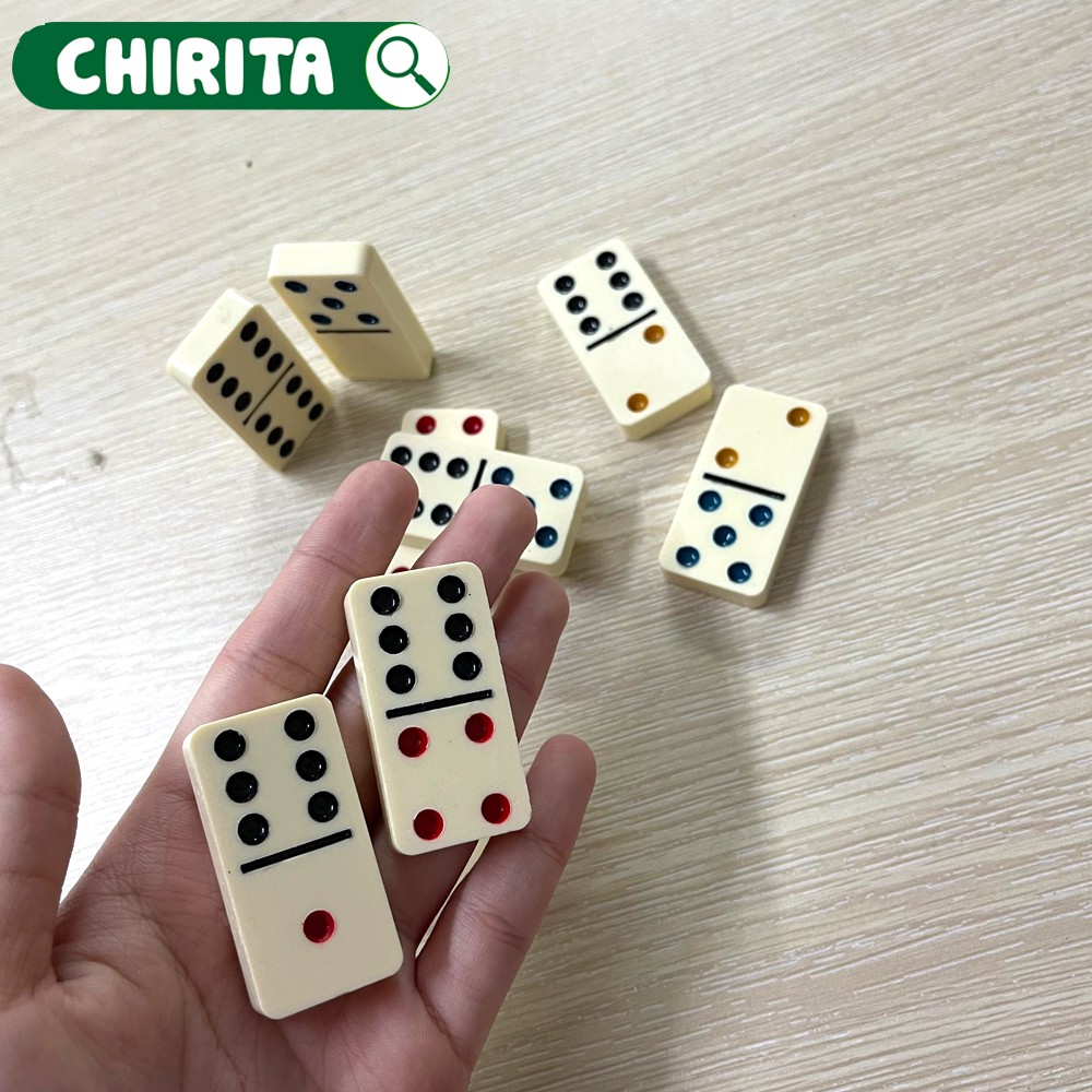 Bộ Cờ DOMINO NGÀ (LOẠI LỚN) Liên Hiệp Thành - Quân Cờ Nhựa Melamine Cao Cấp, Đồ Chơi Trẻ Em CHIRITA