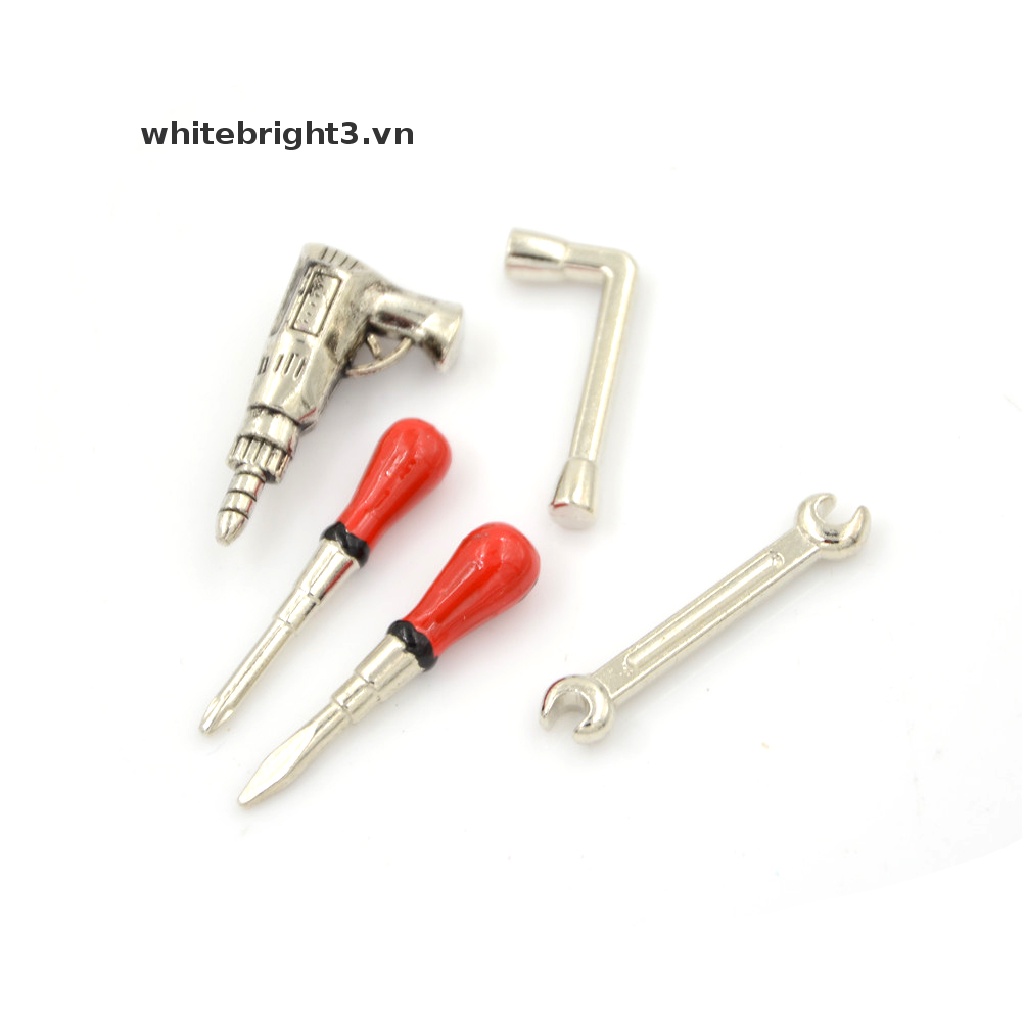 Set 5 Dụng Cụ Đồ Chơi Bằng Kim Loại 1: 12 Trang Trí Nhà Búp Bê