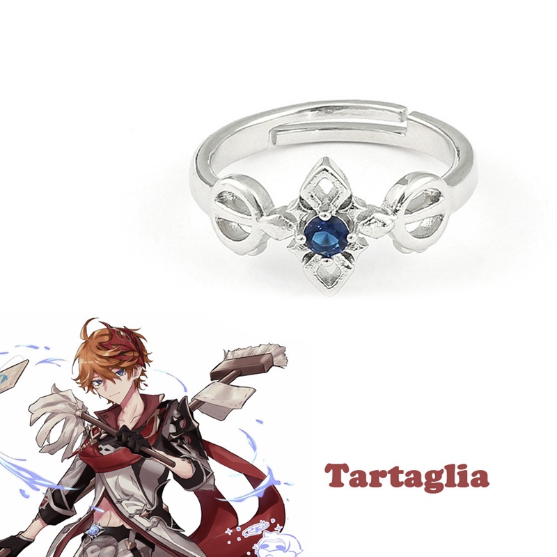 Nhẫn Thép Không Gỉ Hình Anime Genshin Impact