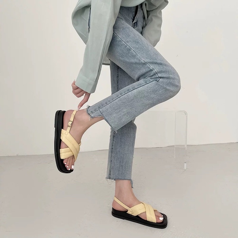 CÓ SẴN  Sandal chéo dây bản to ⭐️⭐️⭐️VIDEO THẬT SHOP TỰ QUAY