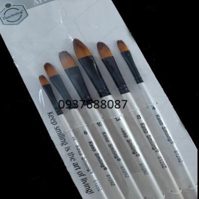 Bộ cọ oval Keep smiling 6129Z (bộ 6 cây)