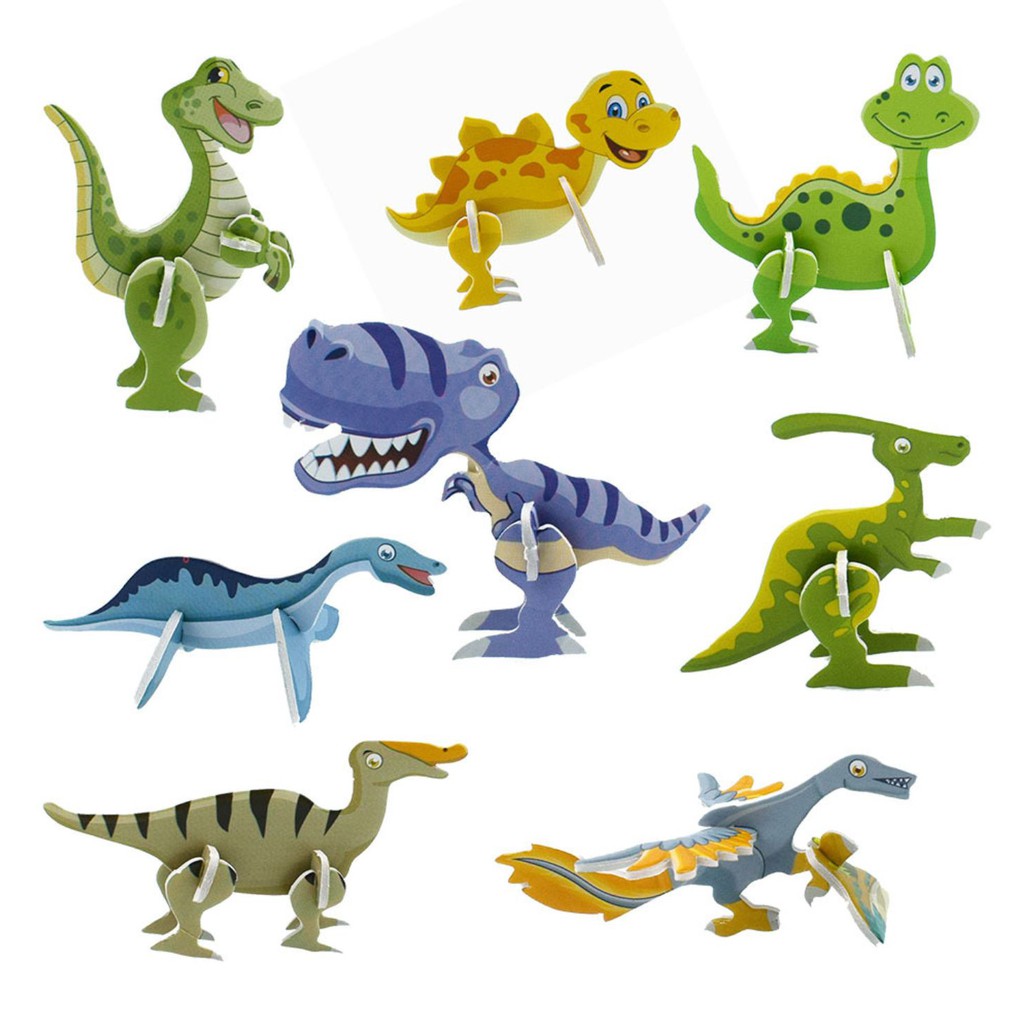 Đồ chơi ghép hình khủng long 3D độc đáo - Đồ chơi ghép hình phát triển cho bé