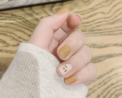Hiển thị miếng dán móng tay màu trắng thành phẩm tiên tiến gradient cổ tích Nhật Bản làm móng tay có thể tái sử dụng