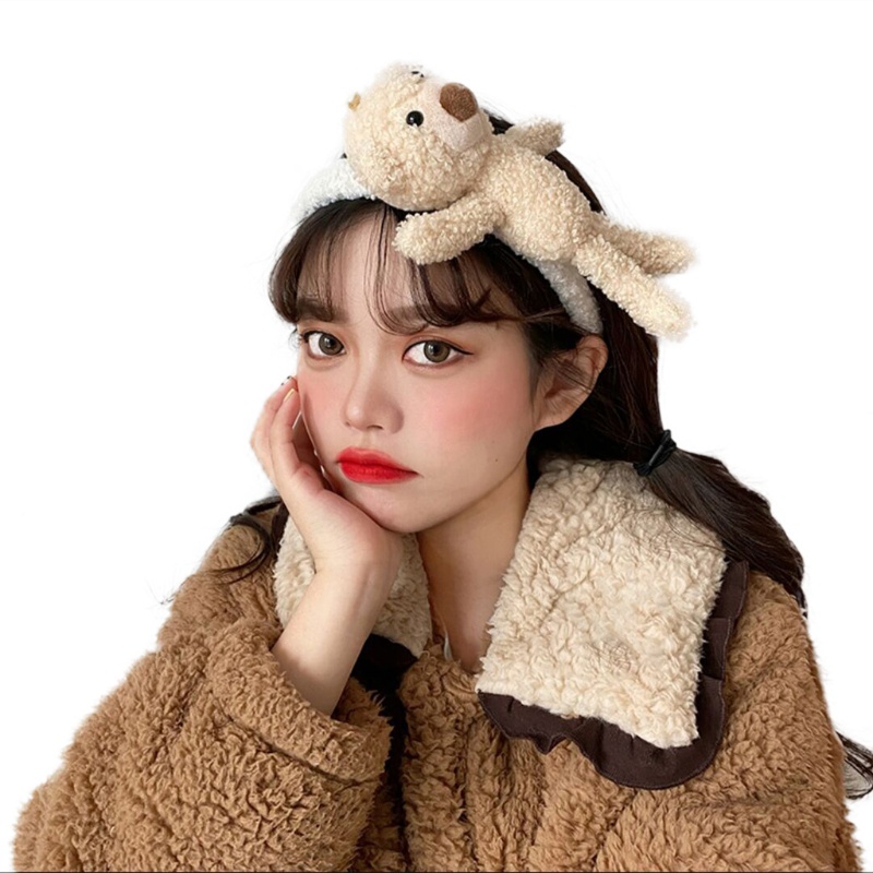 Trâm Cài Tóc Hình Gấu Bông 3D Dễ Thương