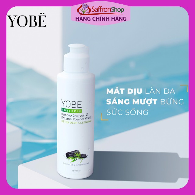 Bột Rửa Mặt Thải Độc Da Enzym và Than Tre Hoạt Tính Yobeskin