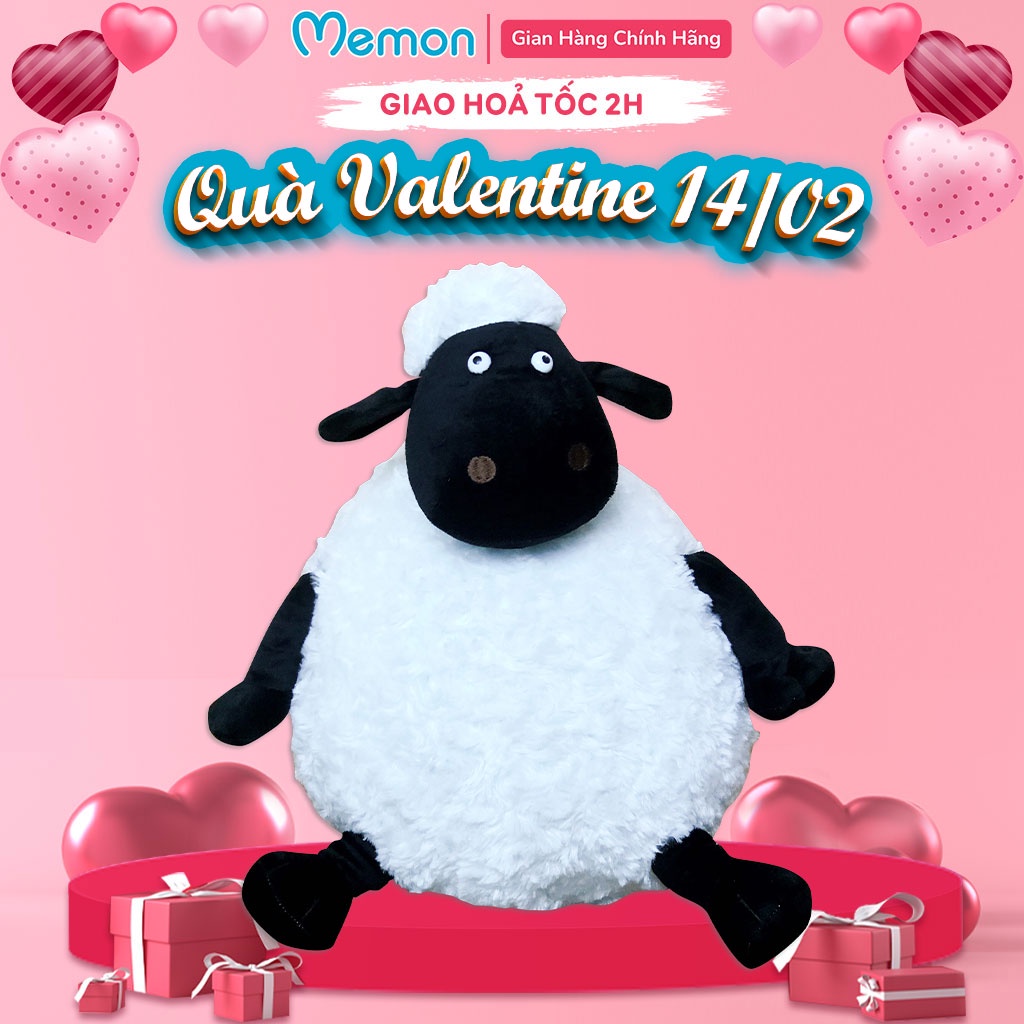 Gấu Bông Cừu Shaun The Sheep Béo Cao Cấp Memon