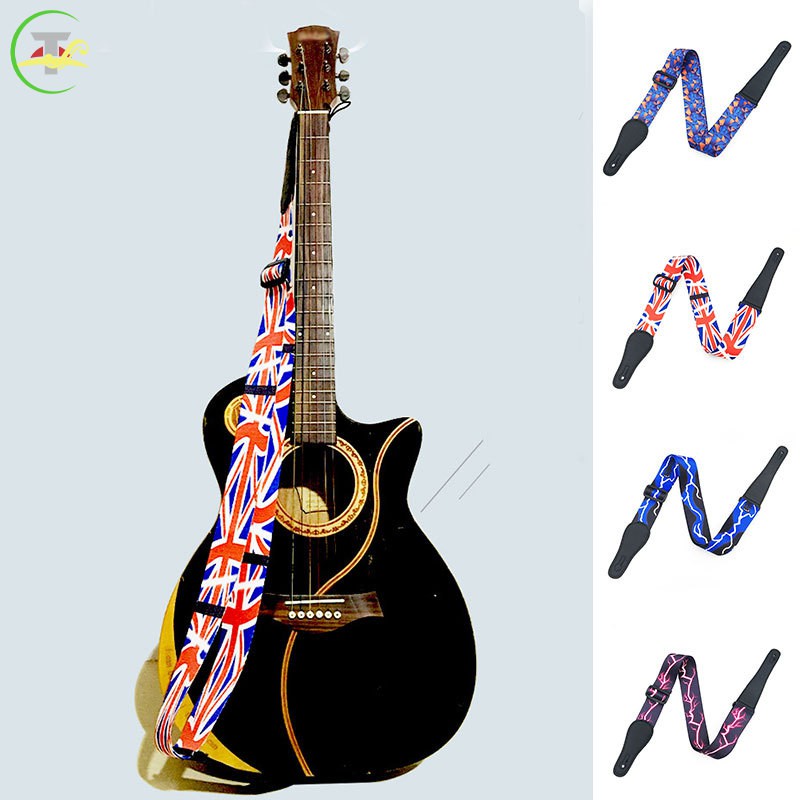 Dây Đeo Đàn Guitar Điện / Acoustic / Guitar Bass Bằng Polyester Tùy Chỉnh Phong Cách Cổ Điển Tiện Dụng