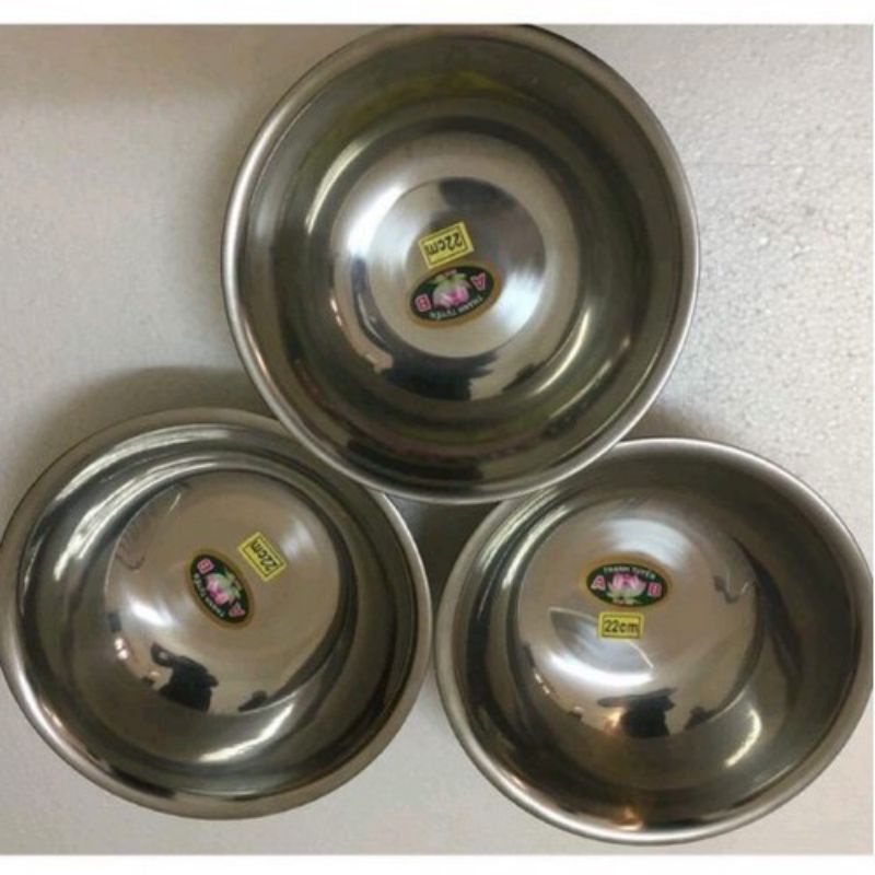 Bát Inox Đựng Nước Rửa Mặt Cho Spa, TMV Size 22cm