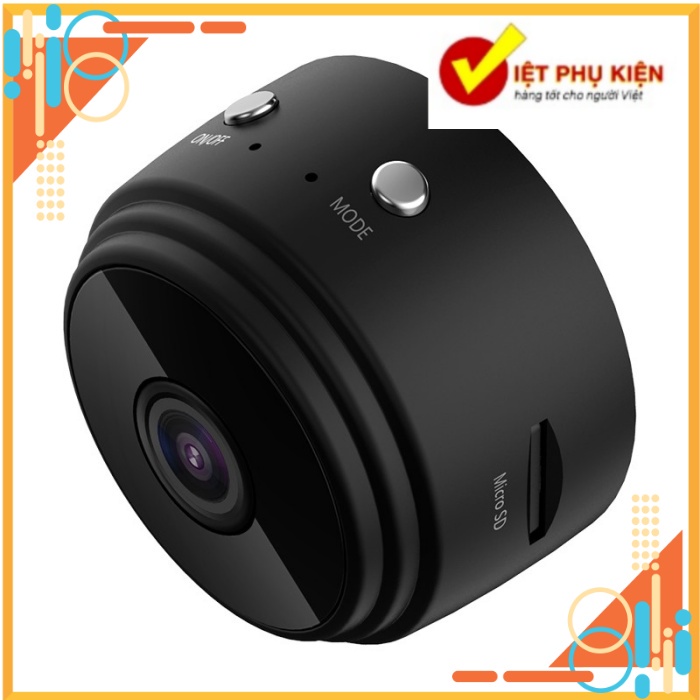 Camera A9 IP 1080P HD có thể kết nối với wifi không dây qua điện thoại góc siêu rộng - VietphukienHN