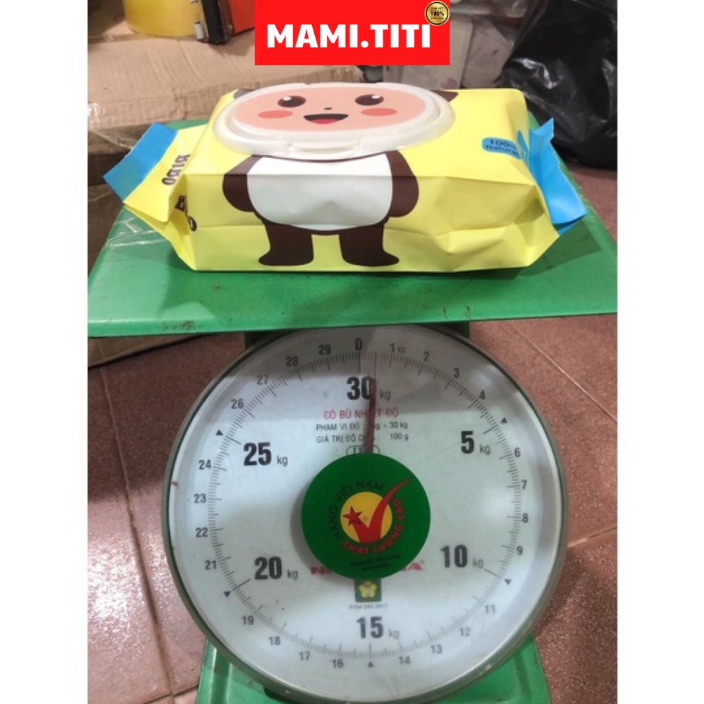 Khăn giấy ướt BIBO bịch 100 tờ ( CHÍNH HÃNG ) không mùi - MAMI.TITI