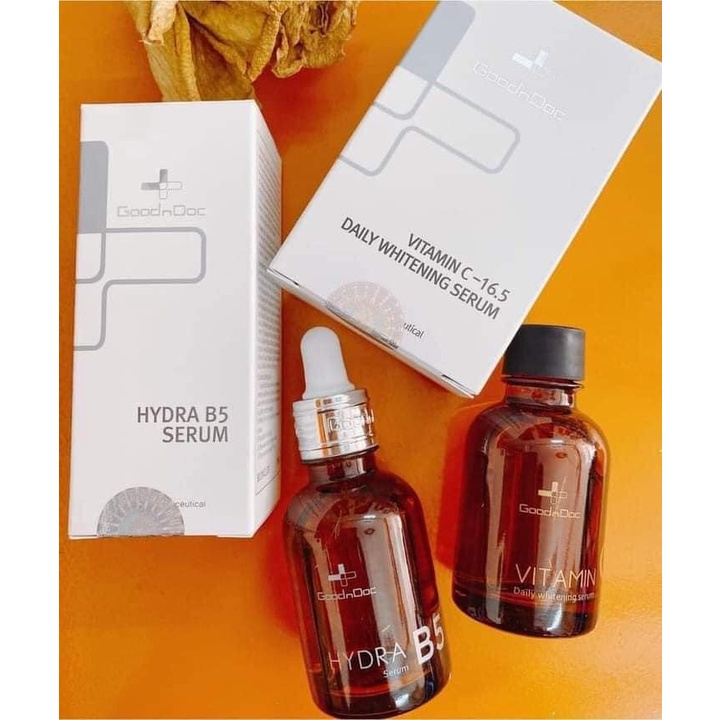 Serum Goodndoc Dưỡng ẩm phục hồi - Giảm thâm trắng sáng da 30ml