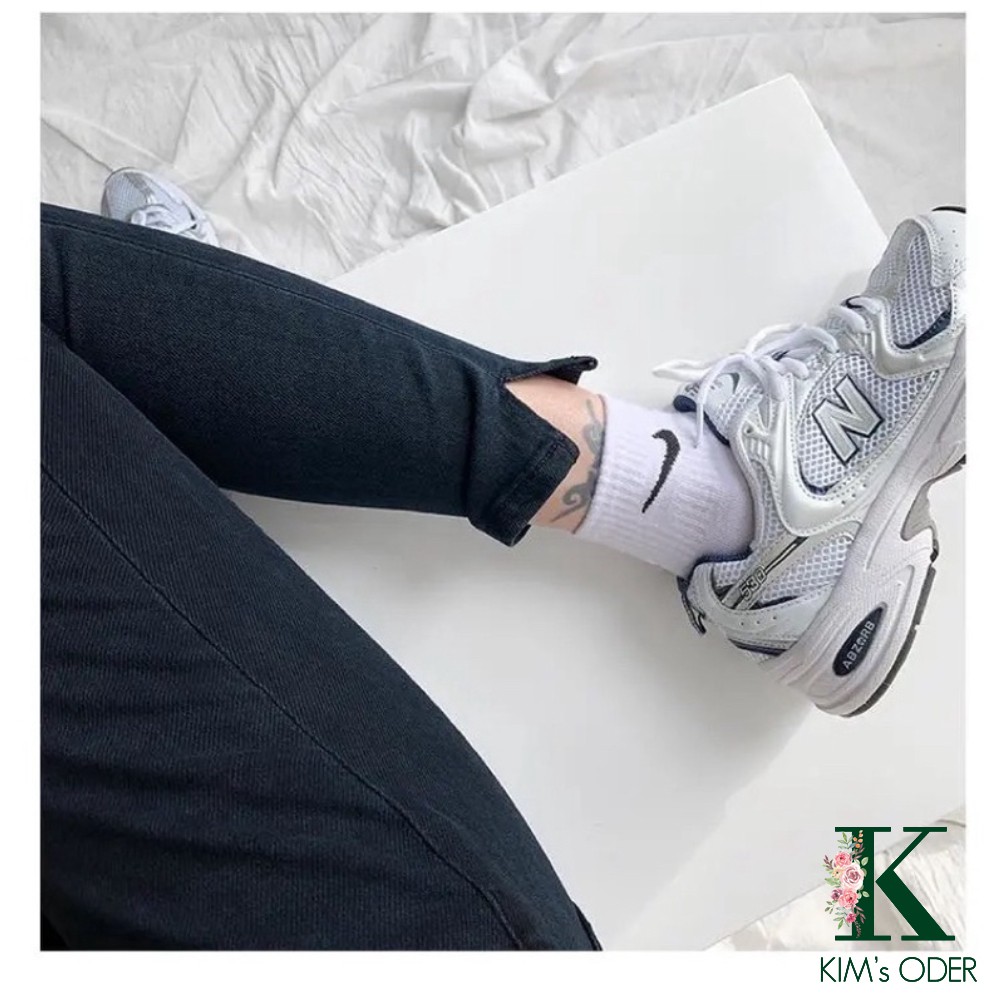 Quần jean nữ skinny lưng cao ống bó côn phom ôm chất co dãn màu xanh đậm tôn dáng đủ size | BigBuy360 - bigbuy360.vn