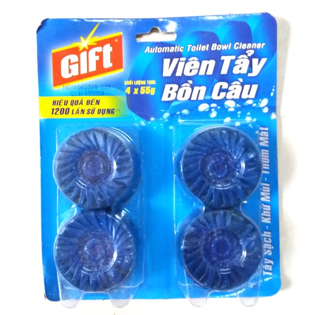 Viên tẩy bồn cầu GIFT 4X55G.