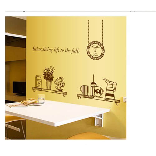 Decal trang trí tường - Coffee & Tea trang trí nhà bếp