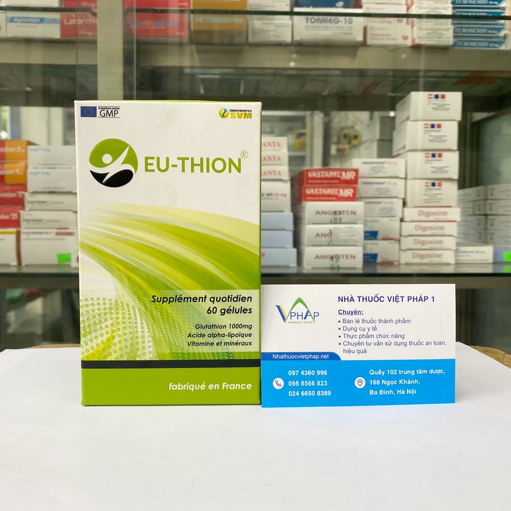 Viên Uống Eu-Thion của Pháp giúp làm đẹp da, chống lão hóa, tăng số lượng và chất lượng tinh trùng - Hộp 60 viên