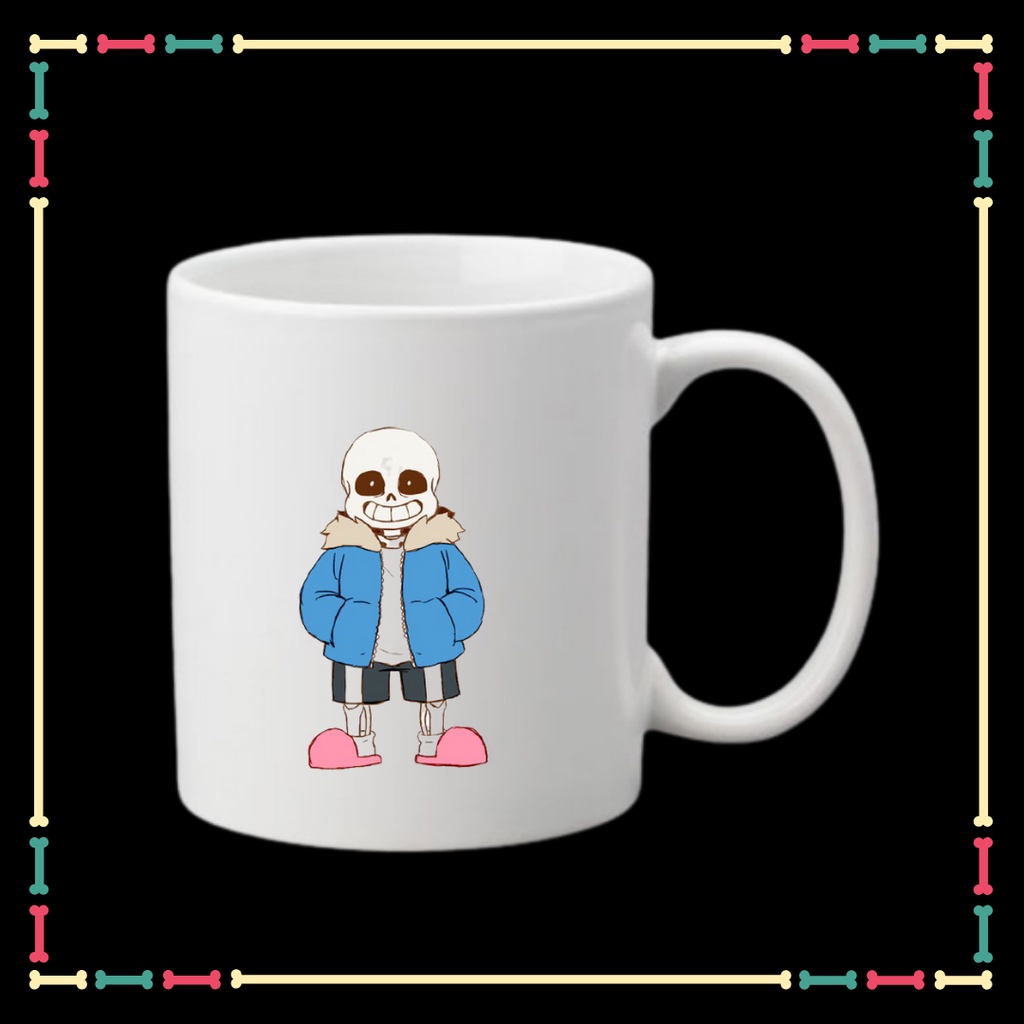 LY SỨ IN HÌNH SANS UNDERTABLE - BIỆT ĐỘI GANGSTER CHO CÁC BÉ UỐNG NƯỚC