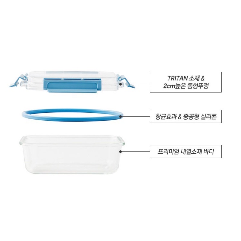 Hộp thủy tinh chịu nhiệt Lock&Lock nắp vòm nhựa Tritan LLG491 LLG492 LLG493 LLG494 LLG238 LLG239 LLG242 LLG894 LLG895
